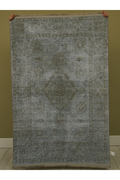 HV  2023 Pastel Mavi Gri Vintage Etnik Dokuma Taban Salon Halısı Mutfak Halısı Koridor Halısı