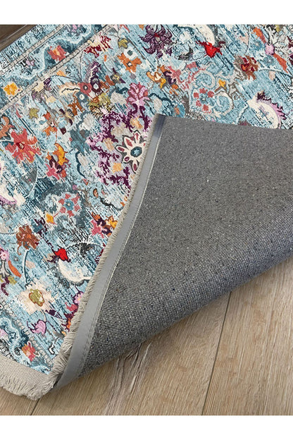 Mars Serisi Eskitme Desen Kaymaz Taban Şönil Halı