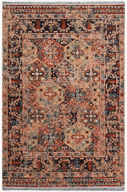 Mars Serisi Eskitme Desen Kaymaz Taban Şönil Halı