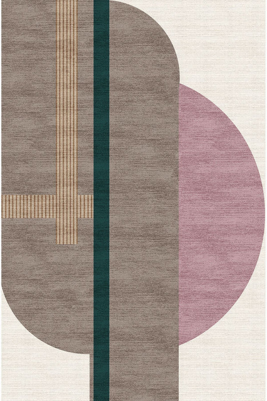 Halı Vagonu 35 Modern Stil Krem Tonlarında Iskandinav Salon Halısı Yıkanabilen Dekoratif Halı