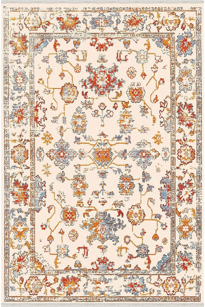 Halı Vagonu Serisi Multy Tonlarında Çiçekli Desen Kaymaz Taban Şönil Halı