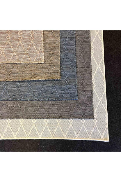 Halı Vagonu Kathmandu 6049 Mavi Nepal Sisal Dokuma Halı