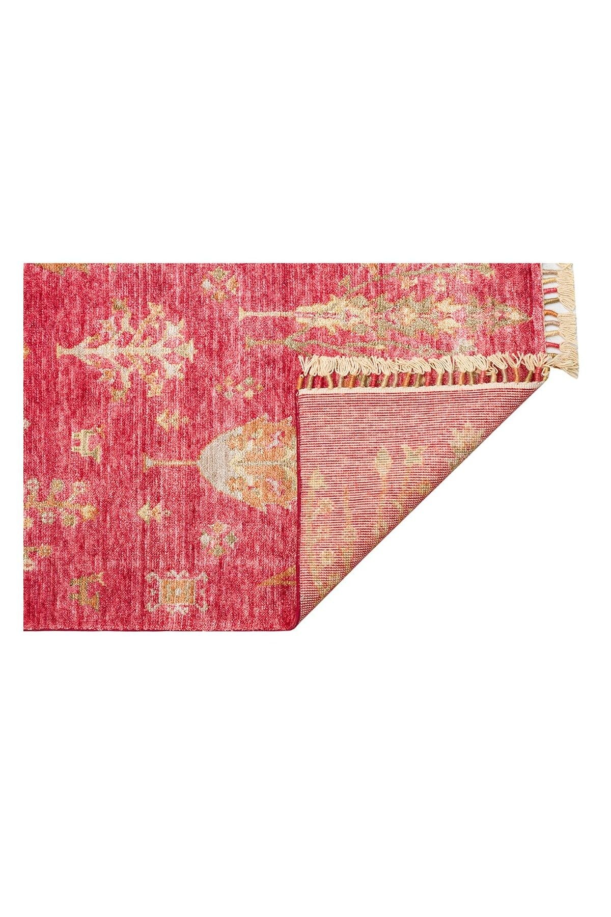 Zara Zr 08 Red Autumn Otantik Desenli El Emeği Ile Özel Tezgahlarda Üretilen Modern Uşak Halısı