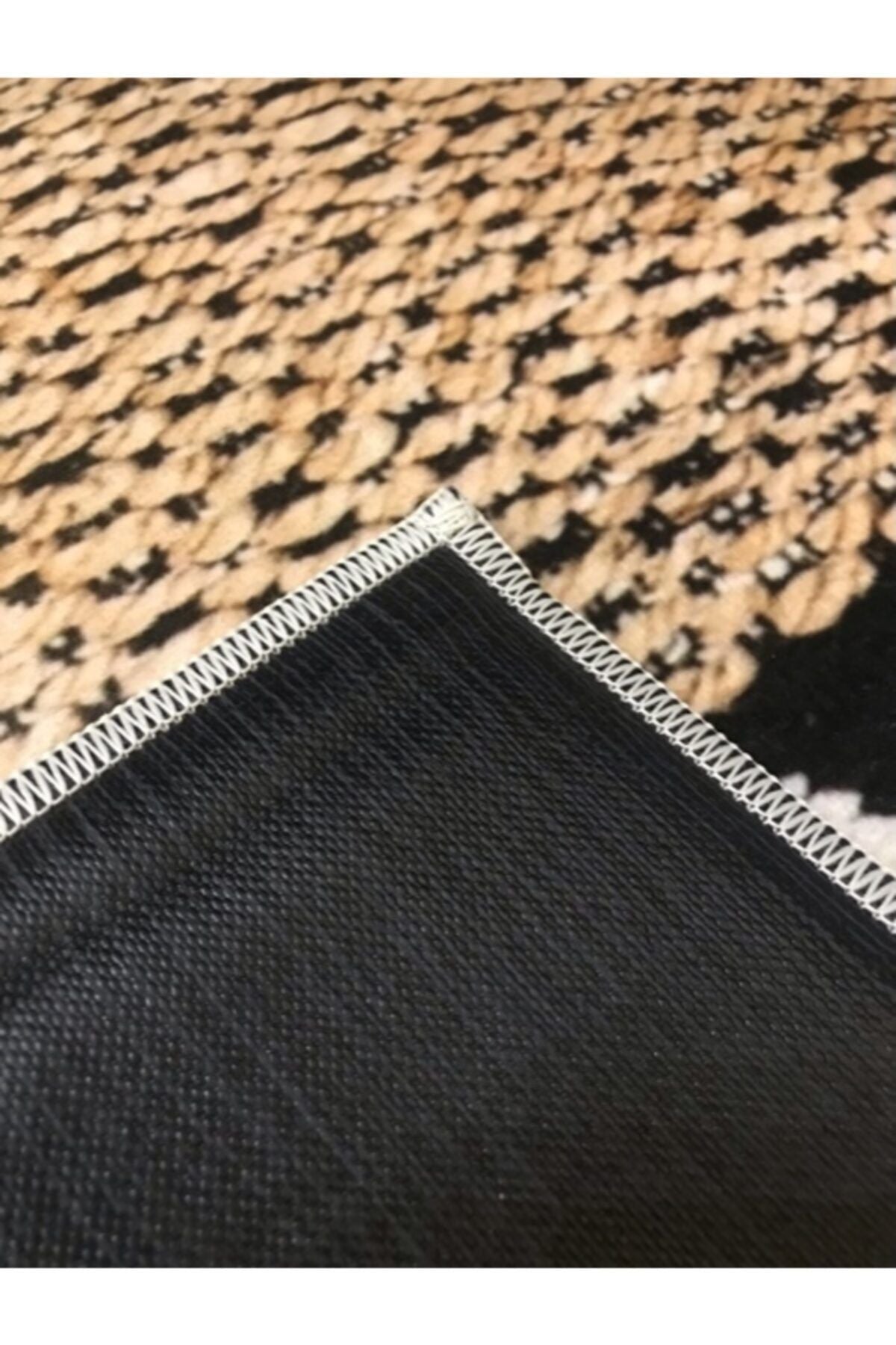 Jüt Efektli Dijital Baskı Halı Jute11
