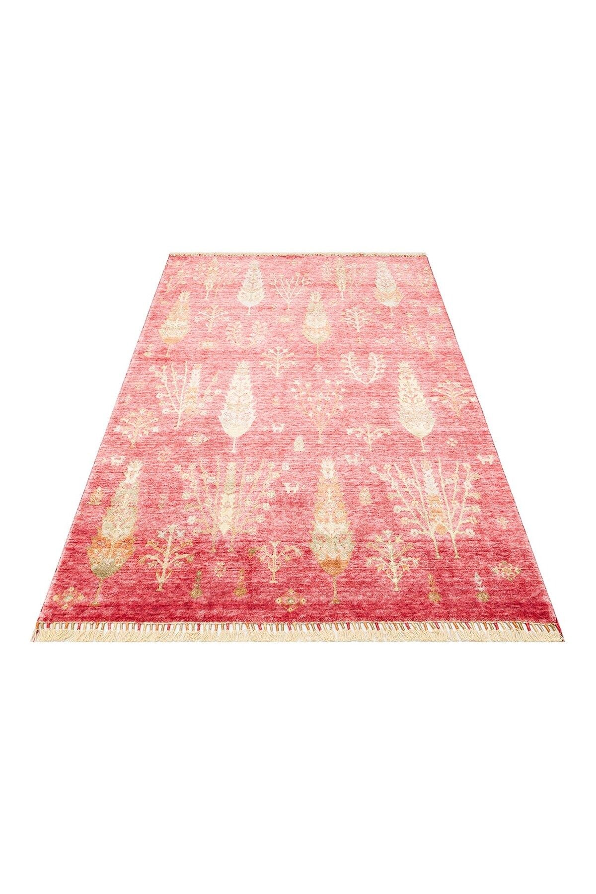 Zara Zr 08 Red Autumn Otantik Desenli El Emeği Ile Özel Tezgahlarda Üretilen Modern Uşak Halısı