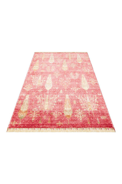 Zara Zr 08 Red Autumn Otantik Desenli El Emeği Ile Özel Tezgahlarda Üretilen Modern Uşak Halısı