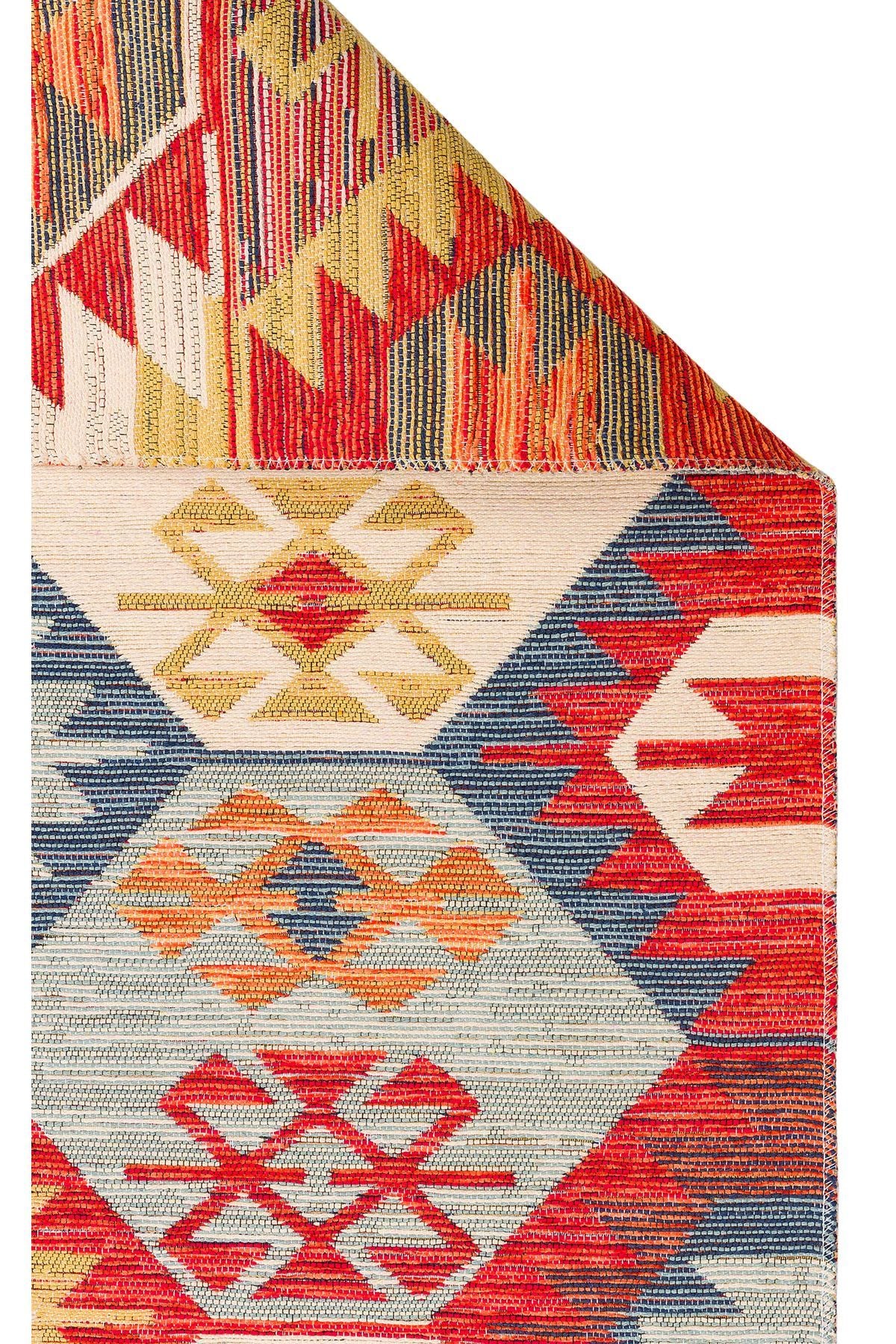 NOMAD NMD 01 MULTY  Yıkanabilir, Çift Taraflı Kullanıma Uygun Yumuşak Tuşeli Otantik Kilim