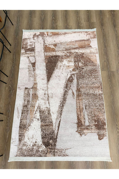 Halı Vagonu 16 Modern Stil Soyut Halısı Oturma Odası Yemek Odası Için Yıkanabilen Dekoratif Halı