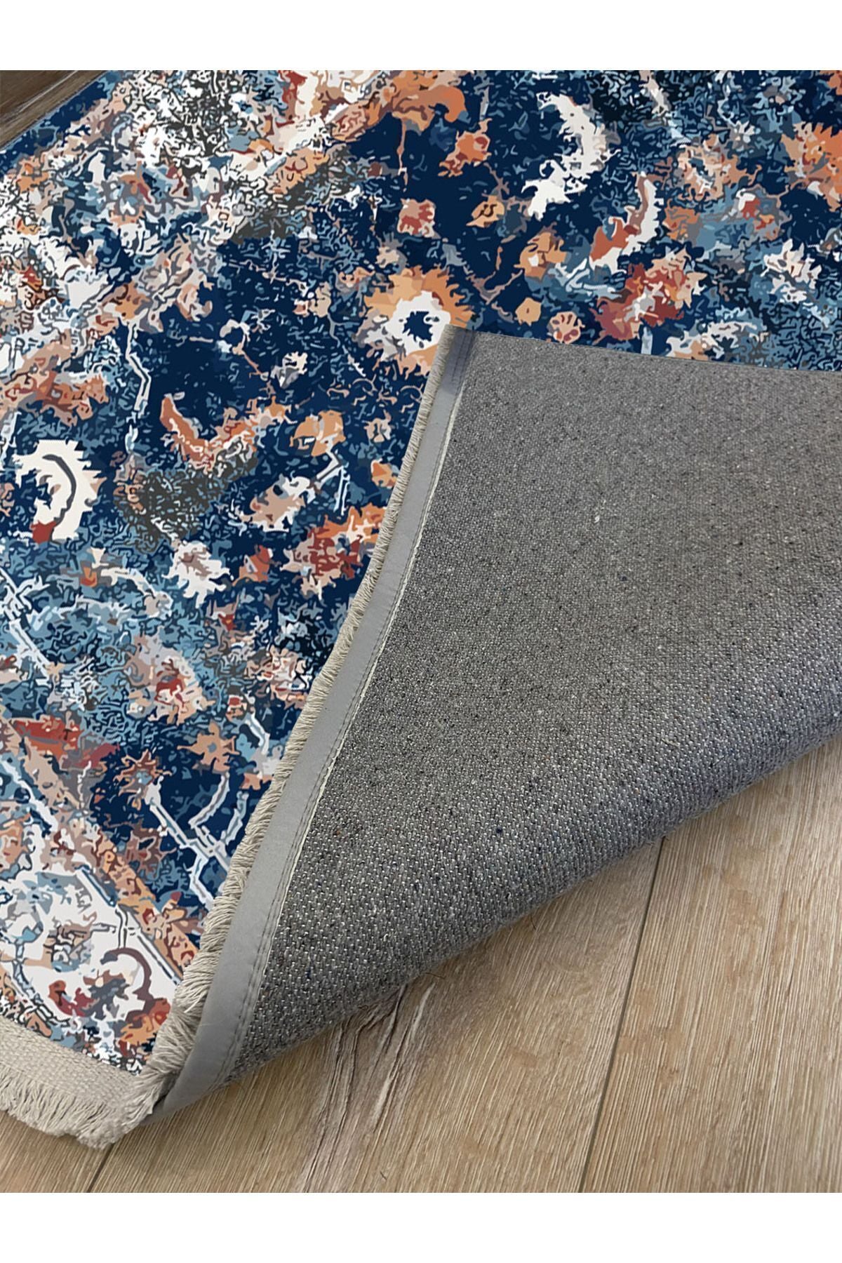 Mars Serisi Eskitme Desen Kaymaz Taban Şönil Halı