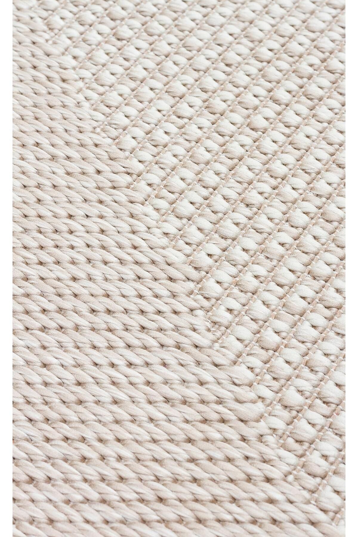 MONO MNO 03 BEIGE  Hav Toz Vermez Kaymaz Tabanlı Sisal Halı