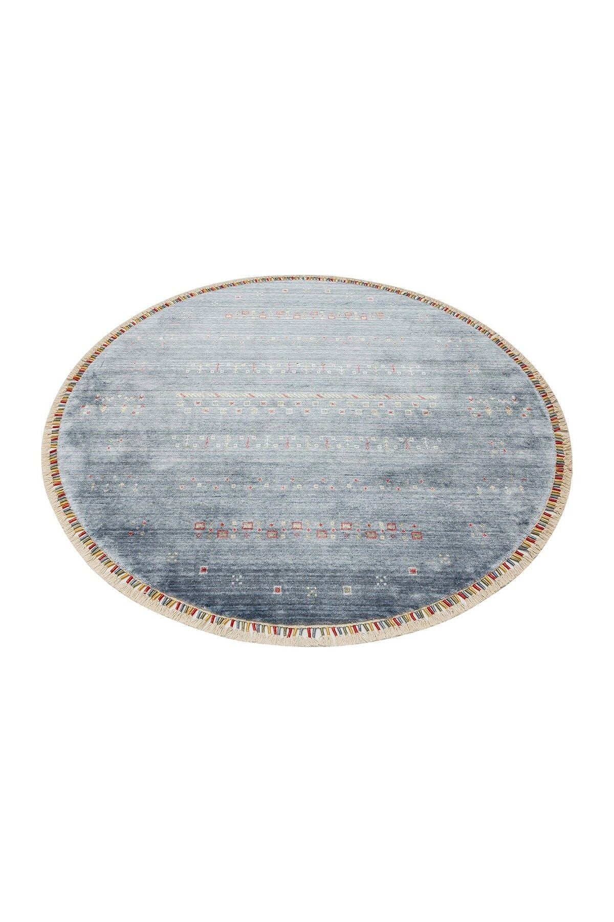 ZARA ZR 06 BLUE Q Otantik Desenli El Emeği ile Özel Tezgahlarda Üretilen Modern Uşak Halısı