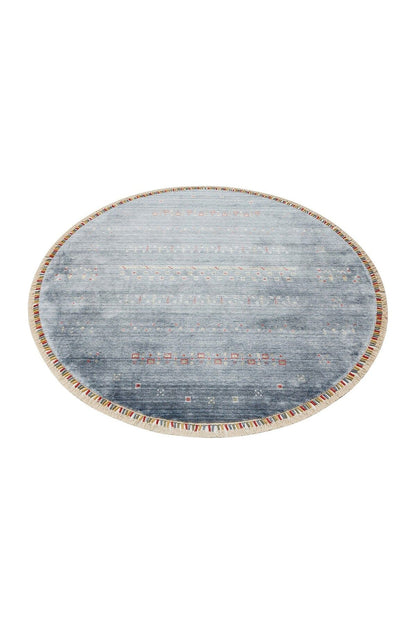 ZARA ZR 06 BLUE Q Otantik Desenli El Emeği ile Özel Tezgahlarda Üretilen Modern Uşak Halısı