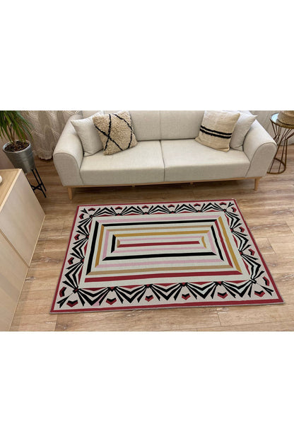 Halı Vagonu 47 Modern Stil Renkli Iskandinav Halı Ve Kilim Salon Halısı Yıkanabilen Dekoratif Halı