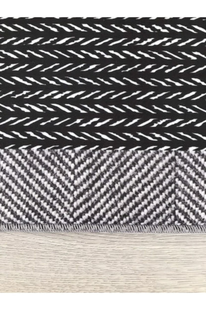 Halı Vagonu Balık Sırtı Desenli Dijital Baskı Halı HV-BS-02