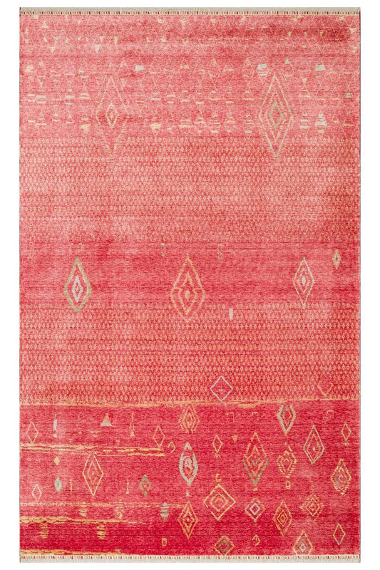 ZARA ZR 15 RED AUTUMN  Otantik Desenli El Emeği İle Özel Tezgahlarda Üretilen Modern Uşak Halısı