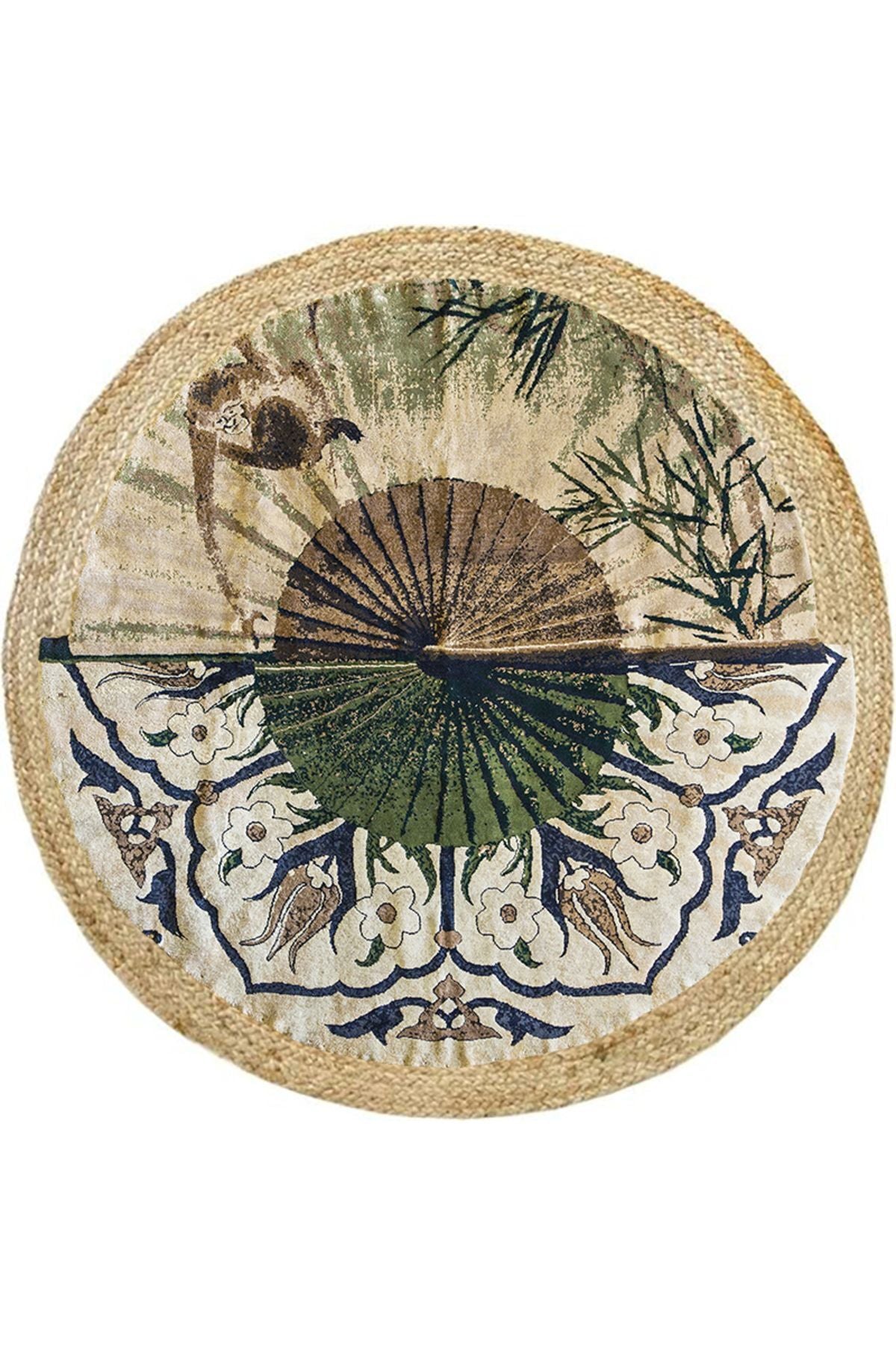 Boho 901 Doğa Ve Botanik Desenli Etnik Örgü Yuvarlak Natural Renk, şık tasarımıyla Jüt Görünümlü Örgü Halı kategorisinde öne çıkıyor.