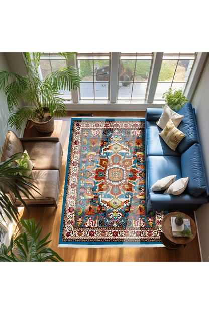 Halı Vagonu E 42 Zamansız Şıklık, Eşsiz Desenler Dokuma Taban Halı