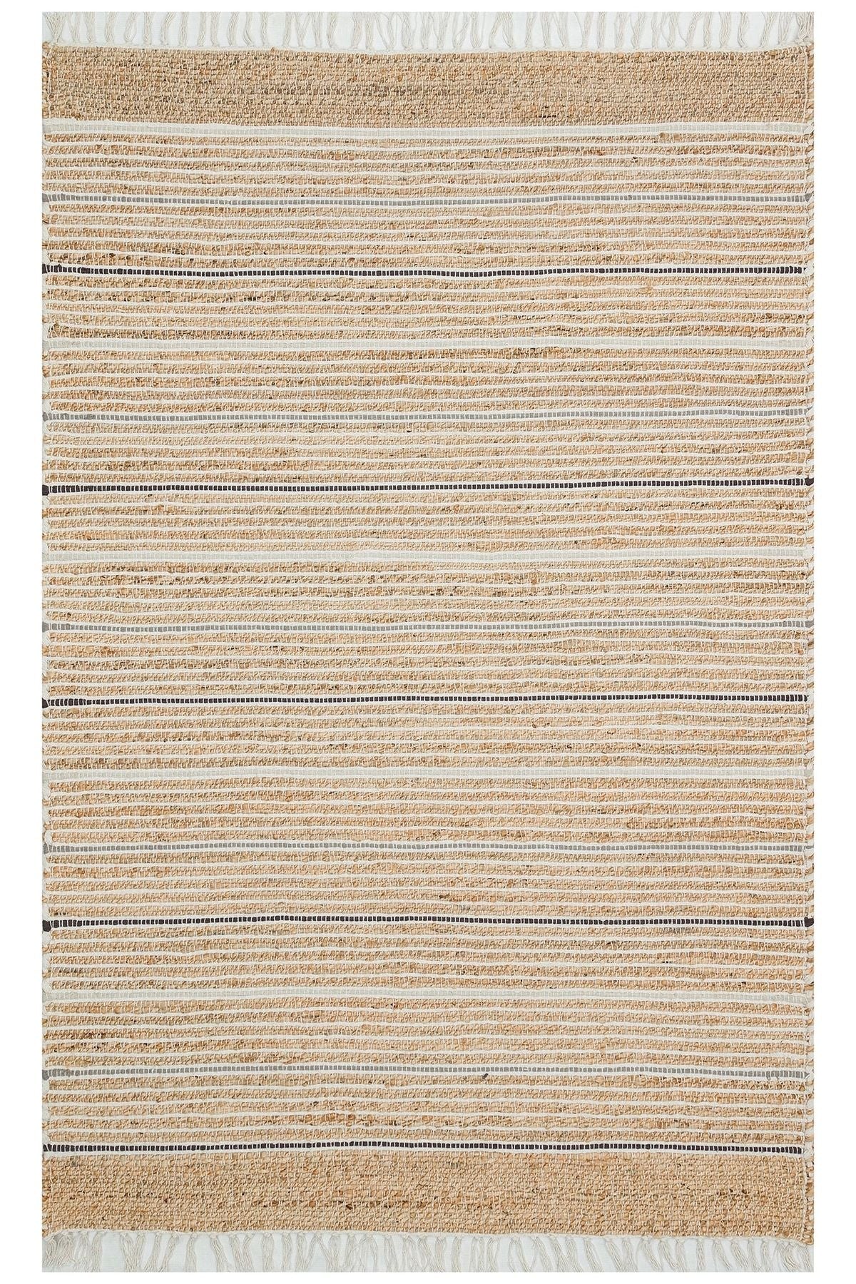 Juno Jüt Ech 05 Natural Multy Flatweave El Dokuma Naturel Jüt Hasır Halı