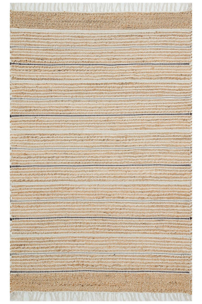 Juno Jüt Ech 05 Natural Multy Flatweave El Dokuma Naturel Jüt Hasır Halı