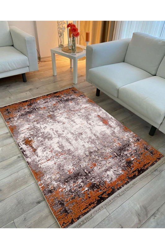 Halı Vagonu 2026 Renkli Modern Desenli Yıkanabilir Kaymaz Salon Halısı, Koridor Ve Mutfak Halısı