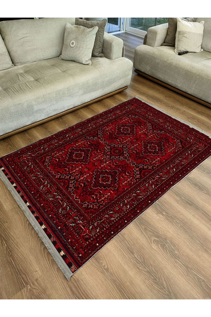 Mars Serisi Eskitme Desen Kaymaz Taban Şönil Halı