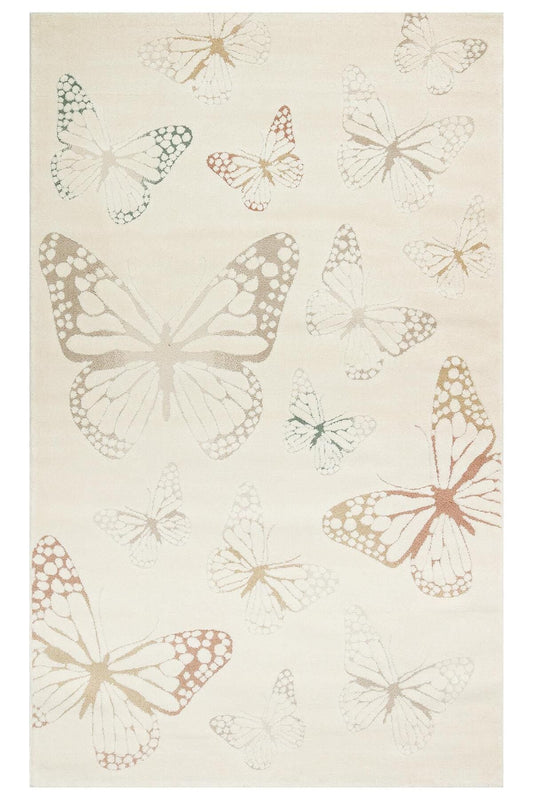 PICCOLO PCL 03 CREAM MULTY  Pastel Renkli Hav ve Toz Vermeyen Çocuk Halısı