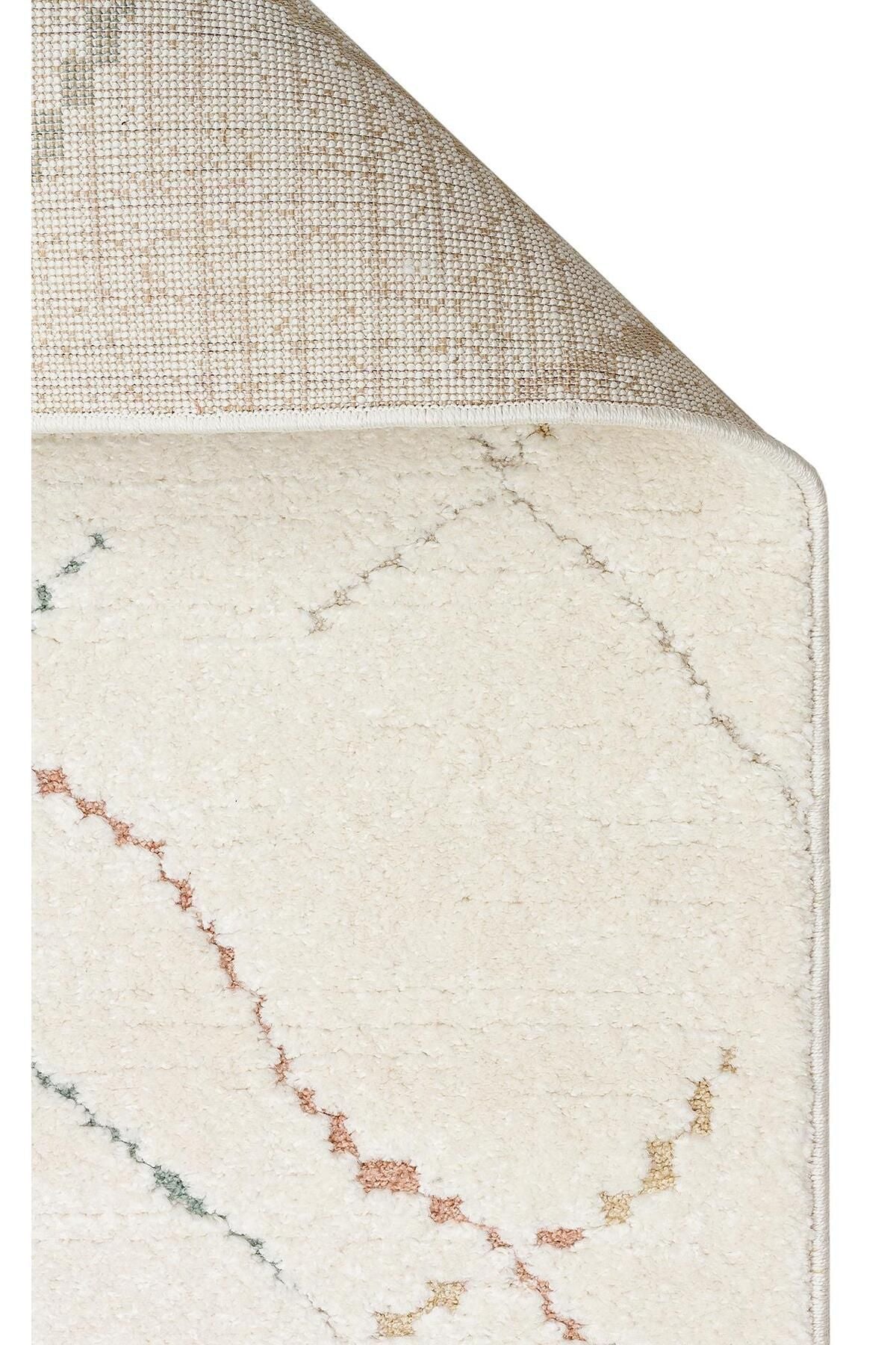 PICCOLO PCL 05 CREAM MULTY  Pastel Renkli Hav ve Toz Vermeyen Çocuk Halısı