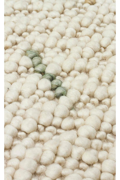 JADE JD 06 MULTY Naturel Kazak Örgü Desenli El Dokuma Örgü Halı