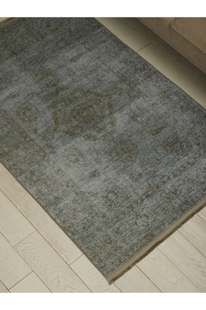 HV  2023 Pastel Mavi Gri Vintage Etnik Dokuma Taban Salon Halısı Mutfak Halısı Koridor Halısı