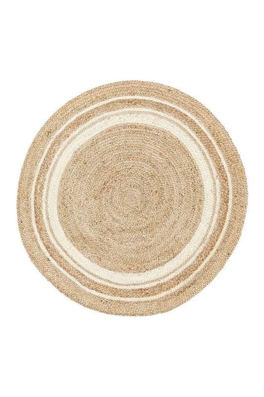 Juno Ech 01r Natural Whıte El Dokuma Naturel Jüt Hasır Halı