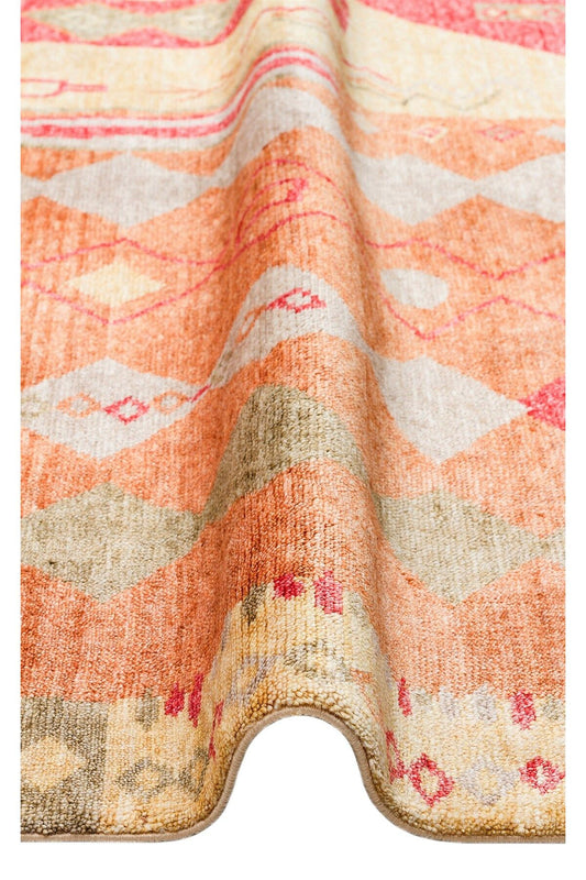 Zara Zr 10 Red Autumn Otantik Desenli El Emeği Ile Özel Tezgahlarda Üretilen Modern Uşak Halısı