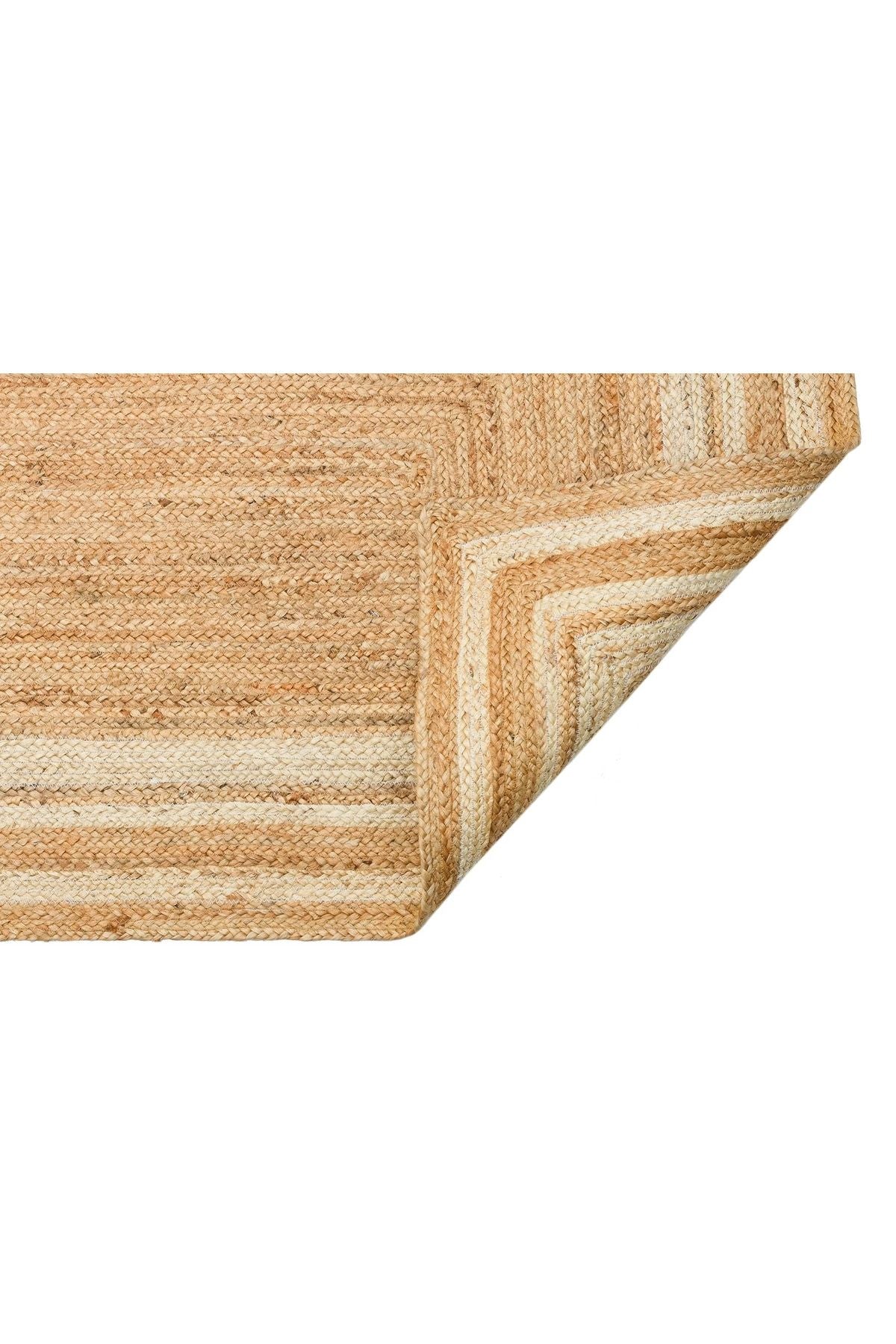 Echo Ech 10 Natural White Xw Flatweave El Dokuma Naturel Jüt Hasır Halı doğal jüt dokusu.