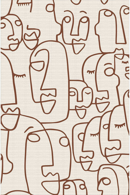 Halı Vagonu 36 Modern Stil Krem Tonlarında Iskandinav Salon Halısı Pelüş Halı Yıkanabilen Halı