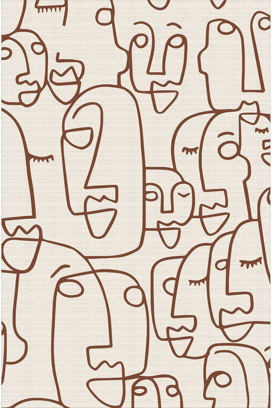 Halı Vagonu 36 Modern Stil Krem Tonlarında Iskandinav Salon Halısı Pelüş Halı Yıkanabilen Halı