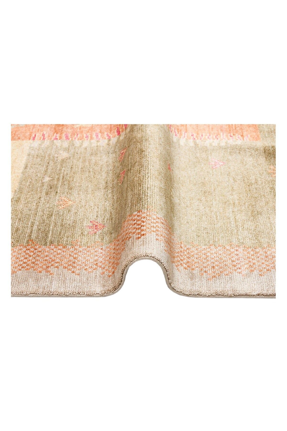 ZARA ZR 07 BEIGE AUTUMN Q Otantik Desenli El Emeği ile Özel Tezgahlarda Üretilen Modern Uşak Halısı