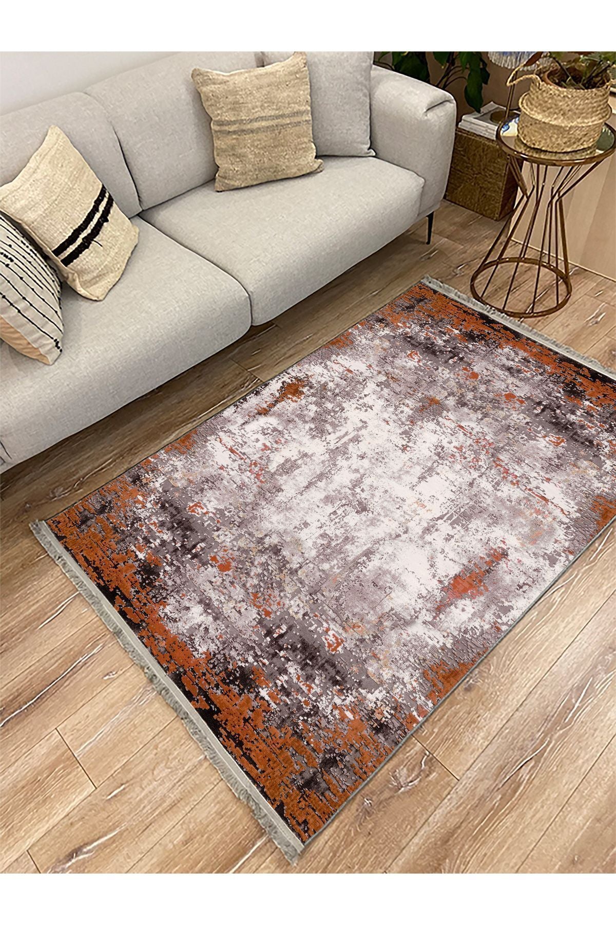 Halı Vagonu 2026 Renkli Modern Desenli Yıkanabilir Kaymaz Salon Halısı, Koridor Ve Mutfak Halısı