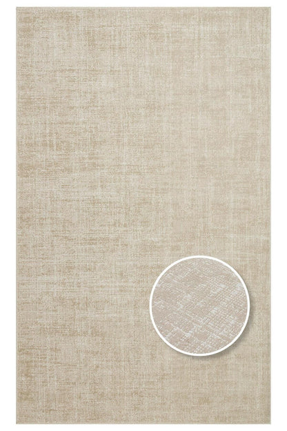 KALAHARİ KLH PLAIN BEIGE Özel Dokuma Tekniği Ile Üretilen Modern Sade Desenli Makine Halıs