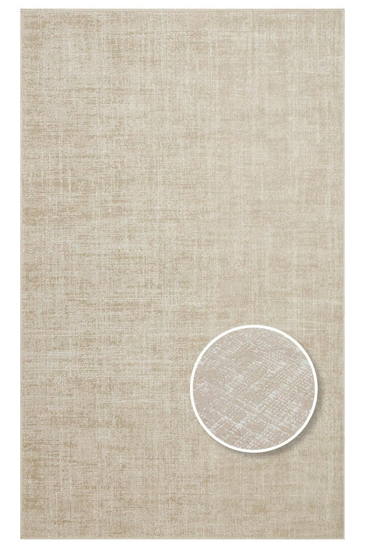 KALAHARİ KLH PLAIN BEIGE Özel Dokuma Tekniği Ile Üretilen Modern Sade Desenli Makine Halıs