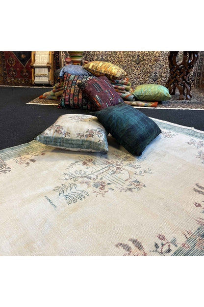 Yumuşak Dokulu Bambu Soft Kilim - Vintage Saçaklı Dijital Baskı HV-SK-939