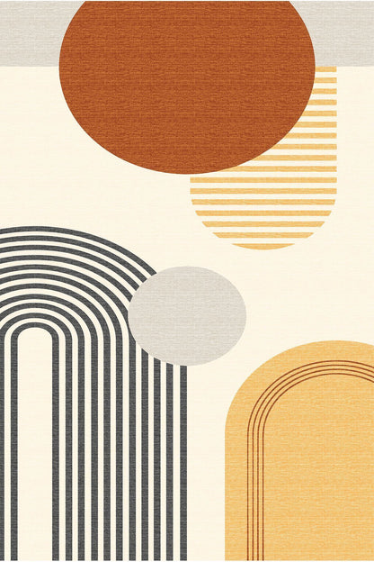 Modern Stil soyut halı kilim bej halı iskandinav halı salon halısı peluş halı Yıkanabilen Halı