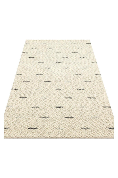 JADE JD 06 ANTRASİT GREY Naturel Kazak Örgü Desenli El Dokuma Örgü Halı
