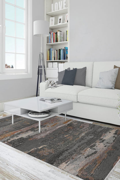 Halı Vagonu Serisi Krem Ve Multy Tonlarda Çiçekli Desen Kaymaz Taban Şönil Halı