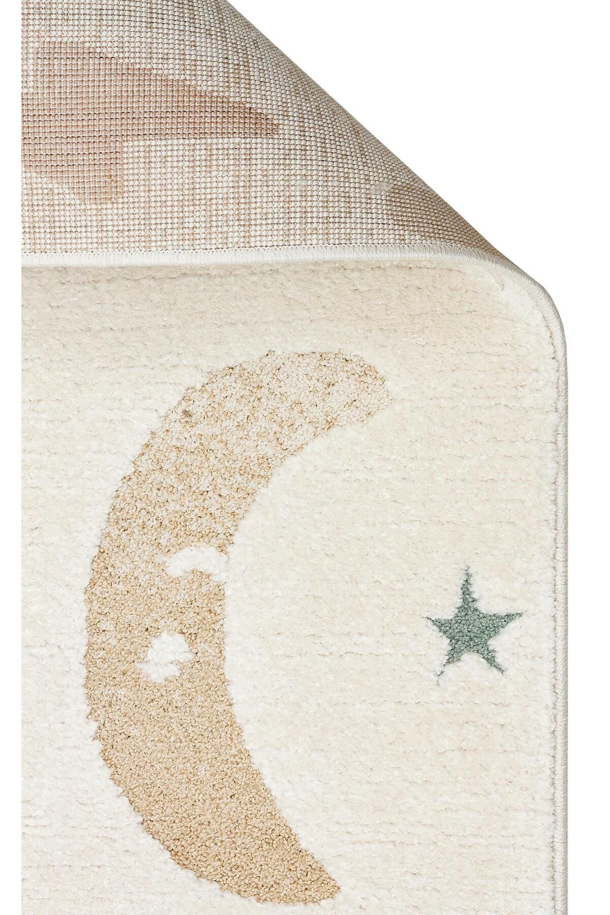 PICCOLO PCL 06 CREAM MULTY  Pastel Renkli Hav ve Toz Vermeyen Çocuk Halısı