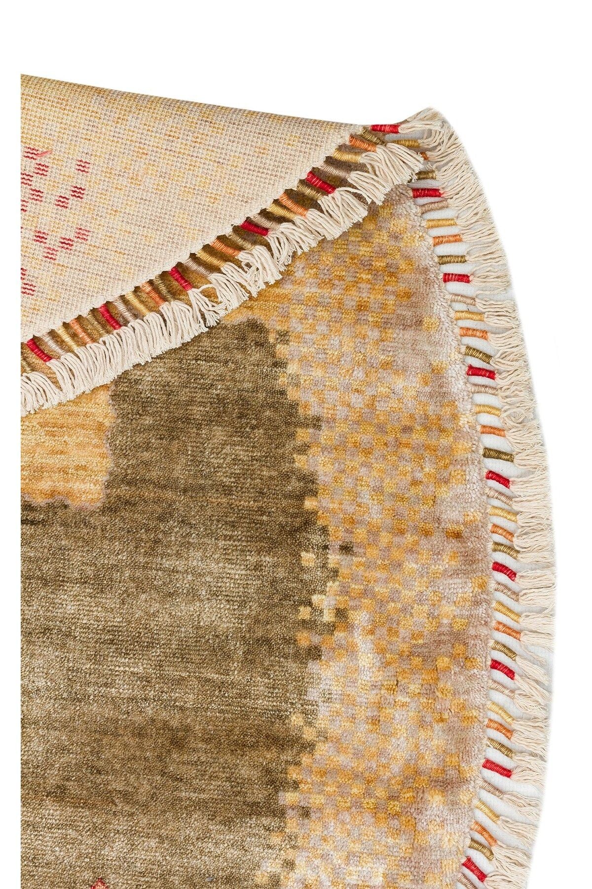 ZARA ZR 07 BEIGE AUTUMN Q Otantik Desenli El Emeği ile Özel Tezgahlarda Üretilen Modern Uşak Halısı