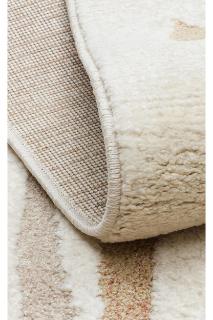 PICCOLO PCL 06 CREAM MULTY  Pastel Renkli Hav ve Toz Vermeyen Çocuk Halısı