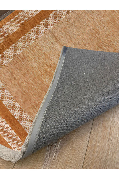 Halı Vagonu131 Iskandinav Modern Halı Dekoratif Salon Halısı Saçaklı Yıkanabilen Halı