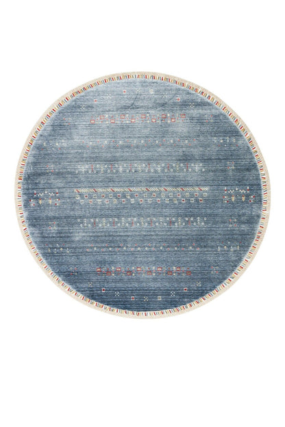 ZARA ZR 06 BLUE Q Otantik Desenli El Emeği ile Özel Tezgahlarda Üretilen Modern Uşak Halısı