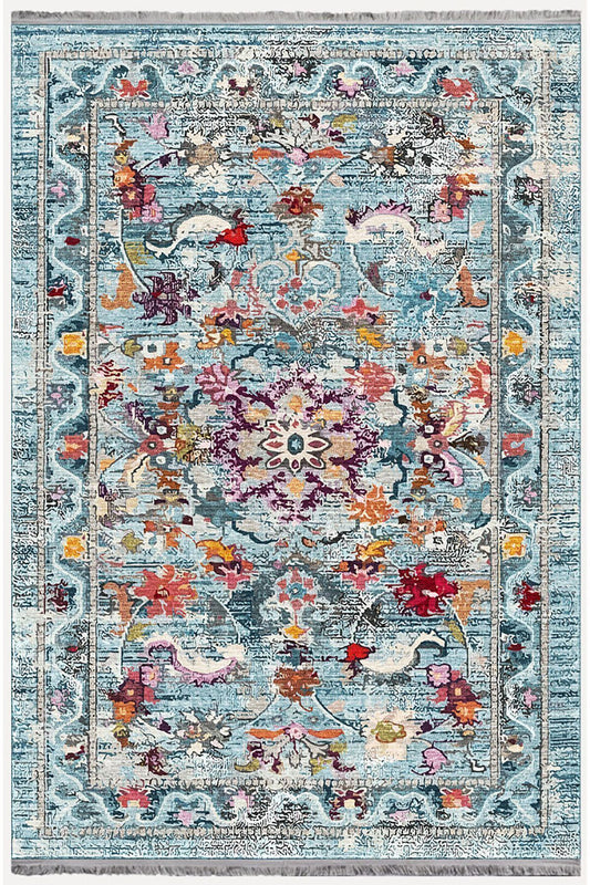 Mars Serisi Eskitme Desen Kaymaz Taban Şönil Halı