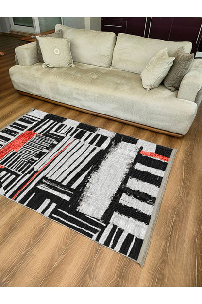 Halı Vagonu 30 Renkli Etnik Eskitme Dokuma Taban Halı