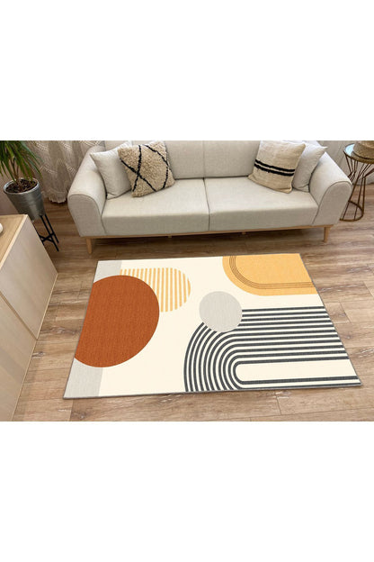 Modern Stil soyut halı kilim bej halı iskandinav halı salon halısı peluş halı Yıkanabilen Halı